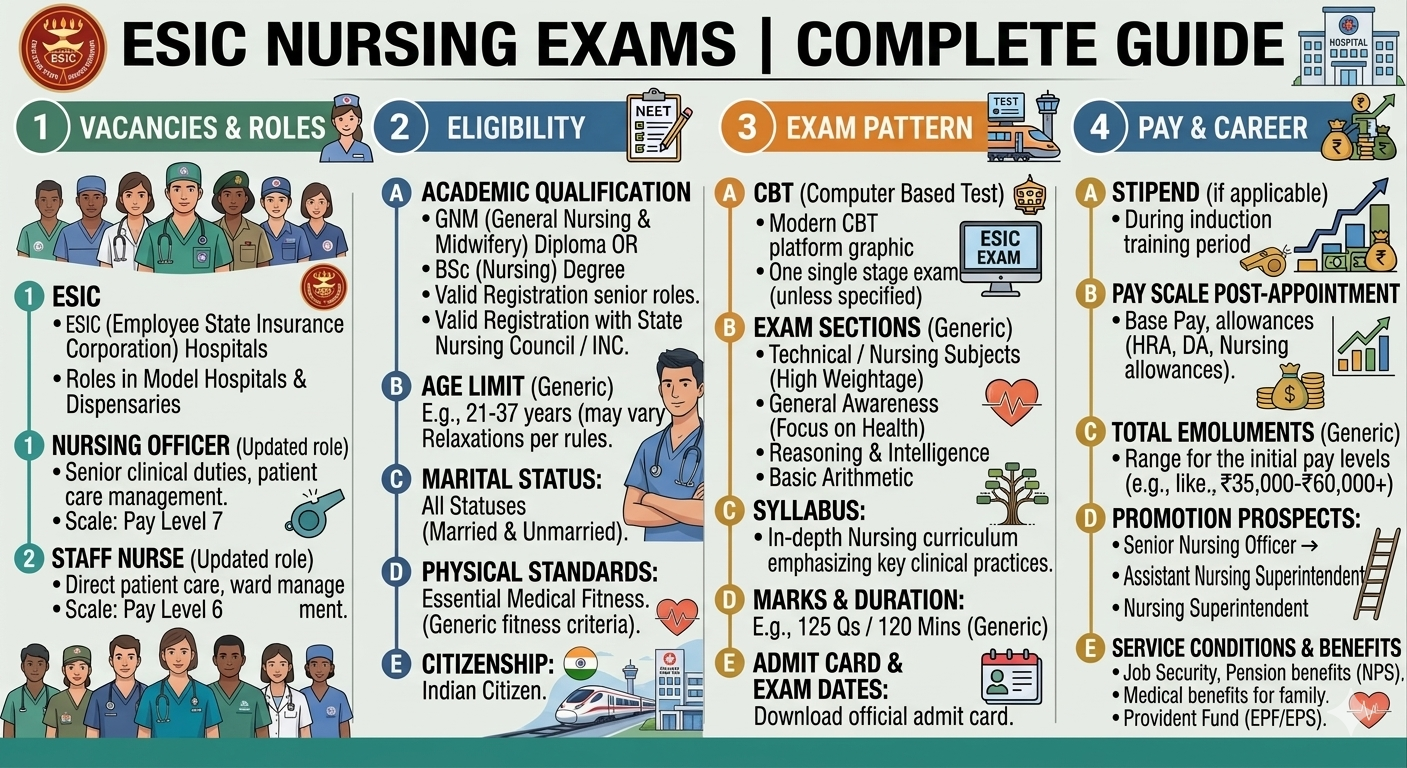 ESIC Nursing Exam