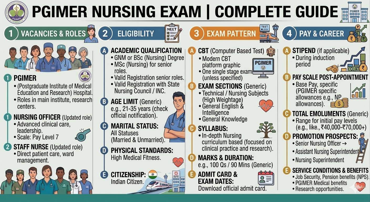 PGIMER nursing exam complete guide nursing offficer, staff nurse